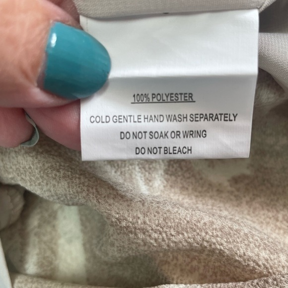 Saints & Secrets Mocha and White Floral Mini Sundress, NWT, Large - Picture 9 of 12